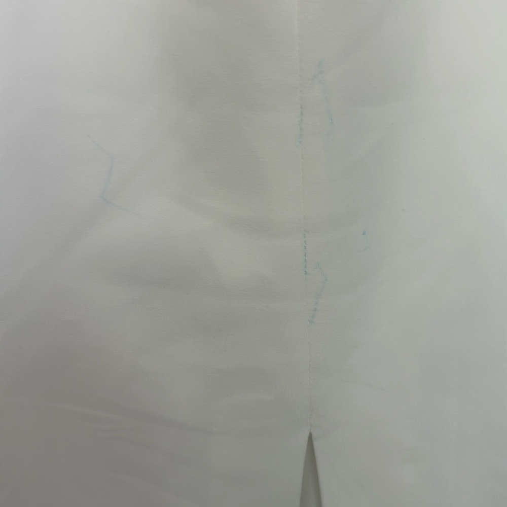 Zara White Midi Dress with Silver Accents - Picture 7 of 7